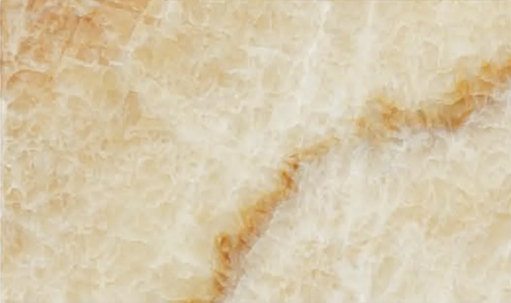 Honey Onyx slab, pale honey with white and amber bands